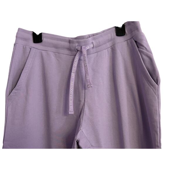 Sea-Doo Soft Terry Sweatpants – Lilac Joggers, Drawstring Waist, Size Large NWT - Picture 12 of 12